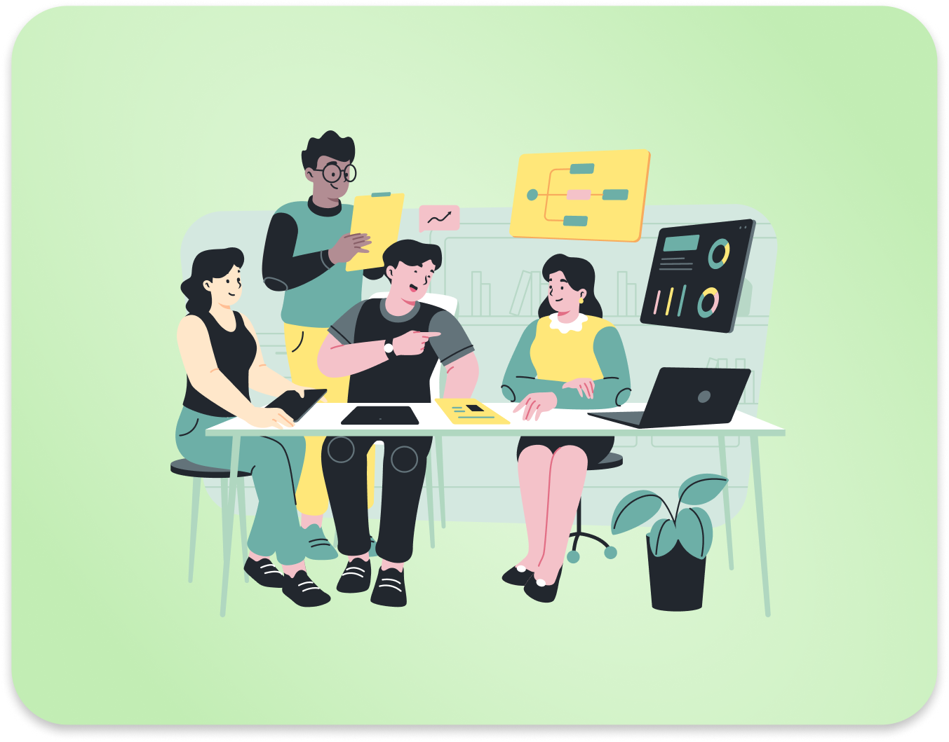 Команда за роботою